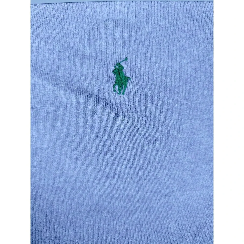 Polo Ralph Lauren Sweater Mens 2XL Purple‎ Pima Cotton V Neck Pullover Knit Pony